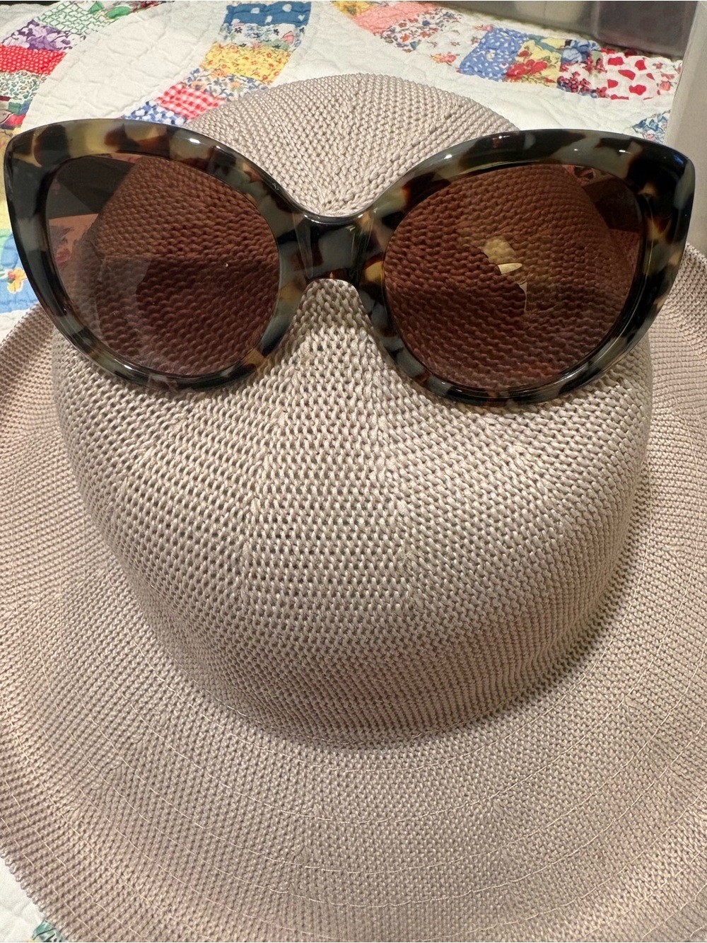 Tortoiseshell Cat Eye Sunglasses - Brown LensesTory Burch